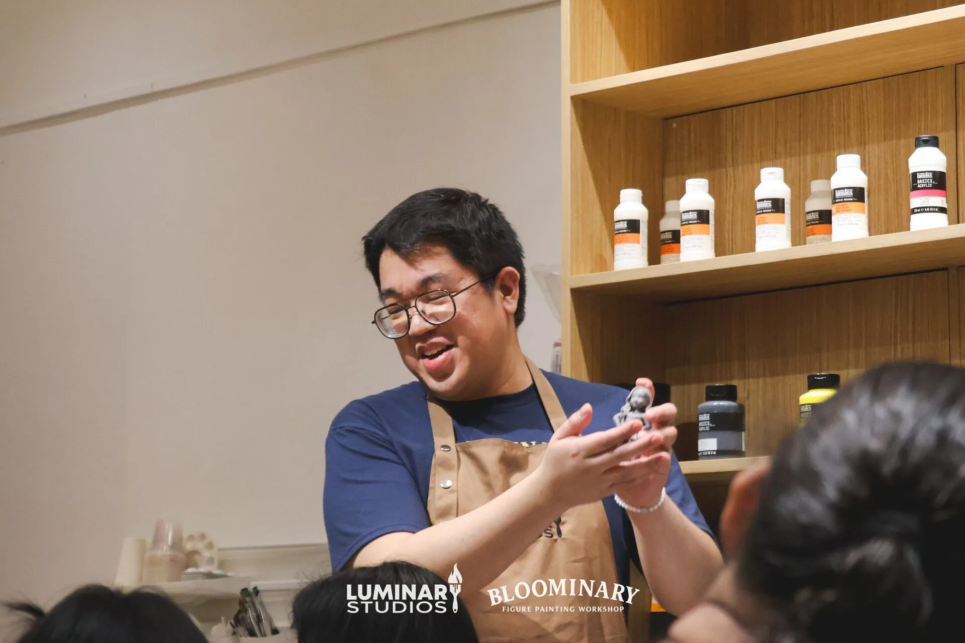 Instructor teaching at Figure Painting Workshop